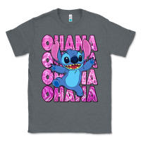 Charcoal Heather ohana stitch Classic Tee - Zillion Design Studio