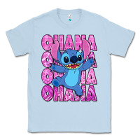 Dusty Blue ohana stitch Classic Tee - Zillion Design Studio