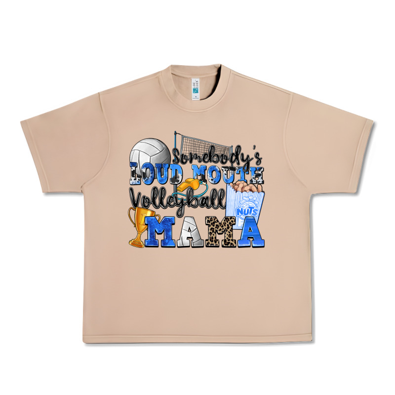 Somebody's Loud Mouth Volleyball Mama Urban Heavy Tee by Zillion Design Studio | Teevron