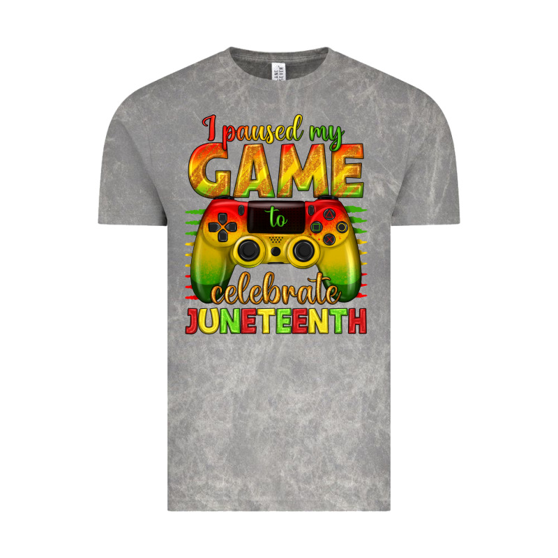 I Paused My Game Celebrate Juneteenth Vintage Tee by texasbilliewilder | Teevron