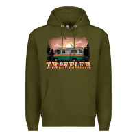 Army Green traveler Premium Hoodie - NancyCooperArtShop