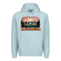 Blue Mist traveler Premium Hoodie - NancyCooperArtShop