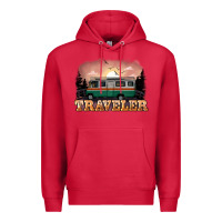 Cardinal traveler Premium Hoodie - NancyCooperArtShop