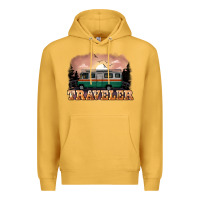 Mustard traveler Premium Hoodie - NancyCooperArtShop