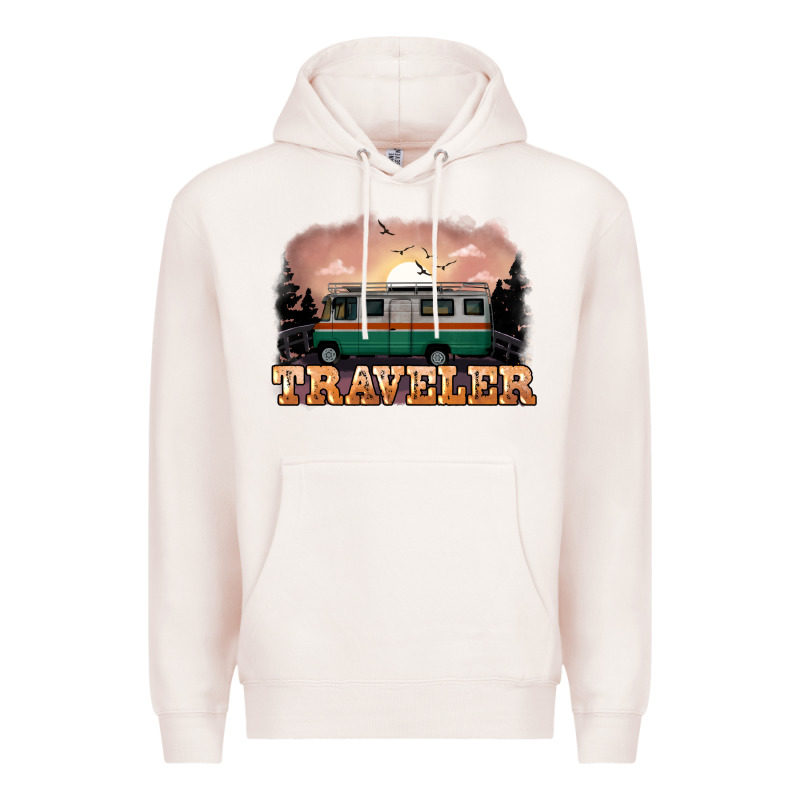 Traveler Premium Hoodie by NancyCooperArtShop | Teevron