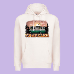 Traveler Premium Hoodie Designed By Nancycooperartshop