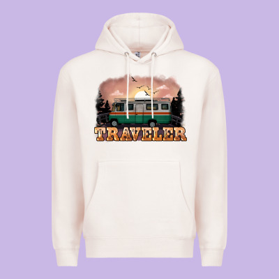 Traveler Premium Hoodie Designed By Nancycooperartshop