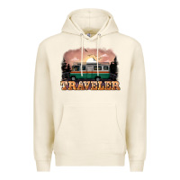 Tofu traveler Premium Hoodie - NancyCooperArtShop