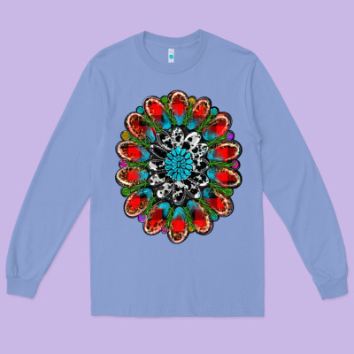 Christmas Gemstone Long Sleeve Tee Designed By Ranaportraitstore