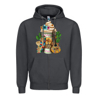 Smoke mexican hot coffee cup Zipper Hoodie - FaDigitalArtStudio
