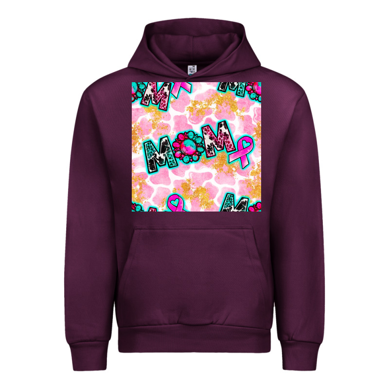 Breast Cancer Awareness Mom With Leopard Patterns Urban Hoodie by BundleAndBundleShop | Teevron