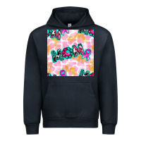 Navy Breast Cancer Awareness Mom With Leopard Patterns Urban Hoodie - BundleAndBundleShop