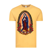 Vintage Mustard Our Lady Of Guadalupe Vintage Tee - RanaPortraitStore