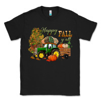 Black Happy Fall Y'all Classic Tee - BundleAndBundleShop