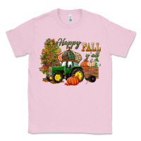 Bubblegum Pink Happy Fall Y'all Classic Tee - BundleAndBundleShop