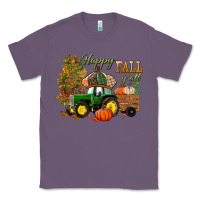 Lavender Happy Fall Y'all Classic Tee - BundleAndBundleShop