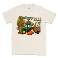 Natural Happy Fall Y'all Classic Tee - BundleAndBundleShop