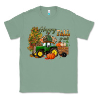 Sage Happy Fall Y'all Classic Tee - BundleAndBundleShop