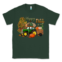 Sports Green Happy Fall Y'all Classic Tee - BundleAndBundleShop