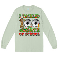 Matcha i tackled 100 days of school soccer Long Sleeve Tee - Zillion Design Studio