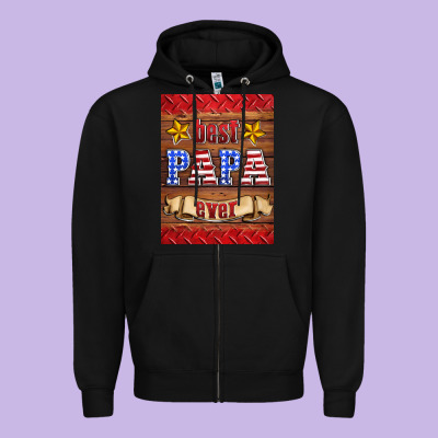 Best Papa Ever Air Freshener Zipper Hoodie Designed By Hra Design Shop