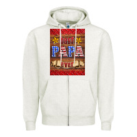 Oatmeal Heather best papa ever air freshener Zipper Hoodie - HRA Design Shop