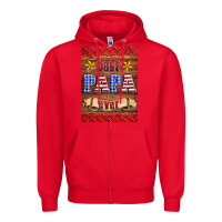 Red best papa ever air freshener Zipper Hoodie - HRA Design Shop
