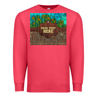 Cardinal preview custom cactus and sunflowers leopard turquoise Premium Sweatshirt - Artiststas
