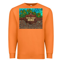 Carrot preview custom cactus and sunflowers leopard turquoise Premium Sweatshirt - Artiststas