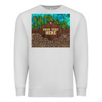 Dove Grey preview custom cactus and sunflowers leopard turquoise Premium Sweatshirt - Artiststas
