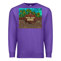 Purple preview custom cactus and sunflowers leopard turquoise Premium Sweatshirt - Artiststas