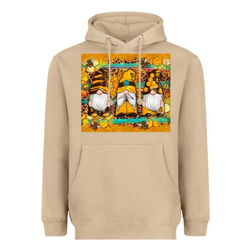Western Bee Gnomes  Honeycomb  Leopard Turquoise Wooden Serape Heavyweight Hoodie by Artiststas | Teevron
