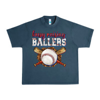 Busy Raising Ballers Baseball Urban Heavy Tee | Teevron