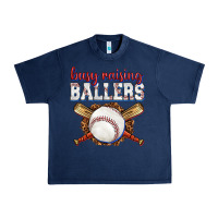 Navy busy raising ballers baseball Urban Heavy Tee - texasbilliewilder