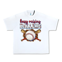 White busy raising ballers baseball Urban Heavy Tee - texasbilliewilder