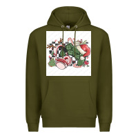 Army Green small business filigran kopya Premium Hoodie - MaliasSmallBusiness