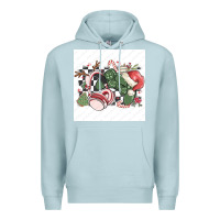 Blue Mist small business filigran kopya Premium Hoodie - MaliasSmallBusiness