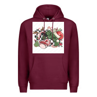 Burgundy small business filigran kopya Premium Hoodie - MaliasSmallBusiness