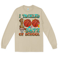 Mushroom i tackled 100 days of school basketball Long Sleeve Tee - Zillion Design Studio