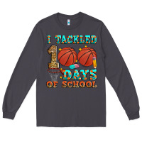 Smoke i tackled 100 days of school basketball Long Sleeve Tee - Zillion Design Studio
