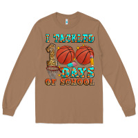 Toasted Coconut i tackled 100 days of school basketball Long Sleeve Tee - Zillion Design Studio