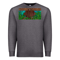 Charcoal Heather western cactus leopard and turquoise custom nametext license plate Premium Sweatshirt - Artiststas