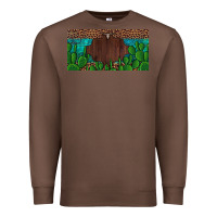 Chestnut western cactus leopard and turquoise custom nametext license plate Premium Sweatshirt - Artiststas