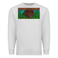 Dove Grey western cactus leopard and turquoise custom nametext license plate Premium Sweatshirt - Artiststas
