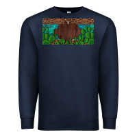 Navy western cactus leopard and turquoise custom nametext license plate Premium Sweatshirt - Artiststas