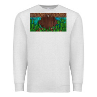 Oatmeal Heather western cactus leopard and turquoise custom nametext license plate Premium Sweatshirt - Artiststas