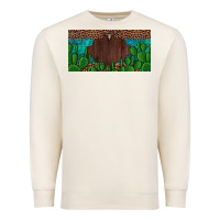 Sandshell western cactus leopard and turquoise custom nametext license plate Premium Sweatshirt - Artiststas