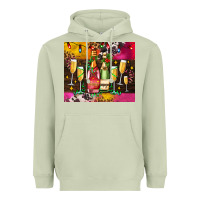 Matcha Christmas champagne bottles and Heavyweight Hoodie - AdoDesignShop