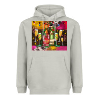 Moon Dust Christmas champagne bottles and Heavyweight Hoodie - AdoDesignShop