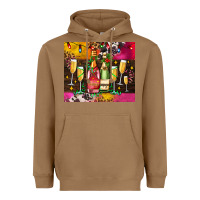 Toasted Coconut Christmas champagne bottles and Heavyweight Hoodie - AdoDesignShop